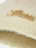 GUESS ACC D COL Cappello fluffy bianco