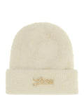 GUESS ACC D COL Cappello fluffy bianco