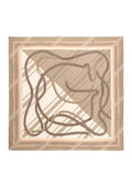 GUESS ACC D COL Foulard quadrato 120x120 beige