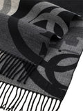 GUESS ACC D COL Sciarpa logata 52 x 190 cm nero