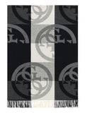 GUESS ACC D COL Sciarpa logata 52 x 190 cm nero