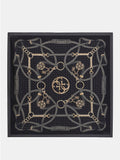GUESS ACC D COL Foulard quadrato 120x120 nero