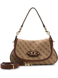 GUESS Borsa Samantha flap latte