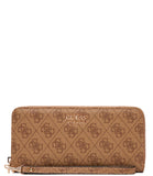 GUESS ACC D COL Portafoglio large zip around beige