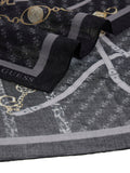 GUESS ACC D PRE Sciarpa stampata 70x180 nero