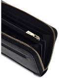GUESS ACC D PRE Portafoglio Lindsey large zip around GRIGIO/NERO