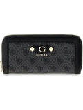 GUESS ACC D PRE Portafoglio Lindsey large zip around GRIGIO/NERO