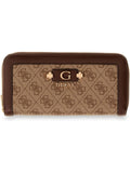 GUESS ACC D PRE Portafoglio Lindsey large zip around beige