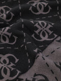 GUESS ACC U COL Sciarpa Boston logata nero