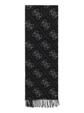 GUESS ACC U COL Sciarpa Boston logata nero