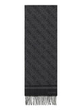 GUESS ACC U COL Sciarpa Milano jacquard 30 x 175 cm nero