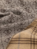 GUESS ACC U COL Sciarpa Milano jacquard 30 x 175 cm MORO/BEIGE