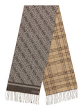 GUESS ACC U COL Sciarpa Milano jacquard 30 x 175 cm MORO/BEIGE