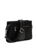 GUESS ACC U COL Tracolla sidney top zip nero