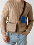 GUESS ACC U PRE Pochette Milano con tracolla BEIGE/MARRONE