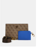 GUESS ACC U PRE Pochette Milano con tracolla BEIGE/MARRONE