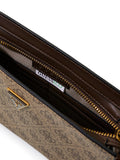 GUESS ACC U PRE Pochette Milano con tracolla BEIGE/MARRONE