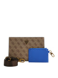 GUESS ACC U PRE Pochette Milano con tracolla BEIGE/MARRONE