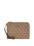 GUESS ACC U PRE Pochette milano logata BEIGE/MARRONE