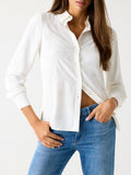 GUESS APP D COL Camicia flore logata bianco
