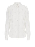 GUESS APP D COL Camicia flore logata bianco
