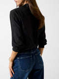 GUESS APP D COL Blusa con fiocco nero