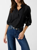 GUESS APP D COL Blusa con fiocco nero
