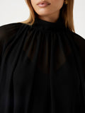 GUESS APP D COL Blusa con fiocco nero