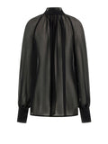 GUESS APP D COL Blusa con fiocco nero