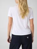 GUESS APP D COL T-shirt diamond fall bianco