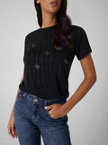 GUESS APP D COL T-shirt diamond nero