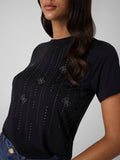 GUESS APP D COL T-shirt diamond nero