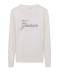 GUESS APP D COL Pullover Georgia logo bianco