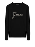 GUESS APP D COL Pullover Georgia logo nero