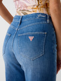 GUESS APP D PRE Jeans con schiariture gamba larga BLU MEDIO
