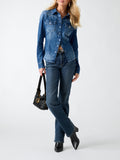 GUESS APP D PRE Camicia velvet blu