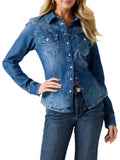 GUESS APP D PRE Camicia velvet blu