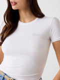 GUESS APP D PRE T-shirt mini logo bianco