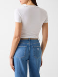 GUESS APP D PRE T-shirt mini logo bianco