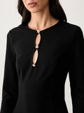 GUESS APP D PRE Abito claudie mini nero