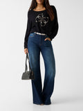 GUESS APP D PRE Pullover Gemma logo nero