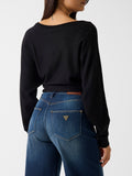 GUESS APP D PRE Pullover Gemma logo nero