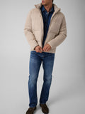 GUESS APP U COL Piumino in suede puffer beige