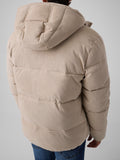 GUESS APP U COL Piumino in suede puffer beige