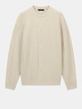GUESS APP U COL Maglioncino a trecce Nemo panna