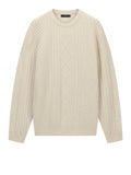 GUESS APP U COL Maglioncino a trecce Nemo panna