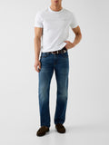 GUESS APP U PRE T-shirt core extra slim logo bianco