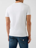 GUESS APP U PRE T-shirt core extra slim logo bianco