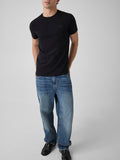 GUESS APP U PRE T-shirt core extra slim logo nero