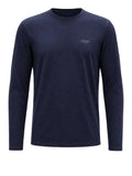GUESS T-shirt core extra slim logo manica lunga blu